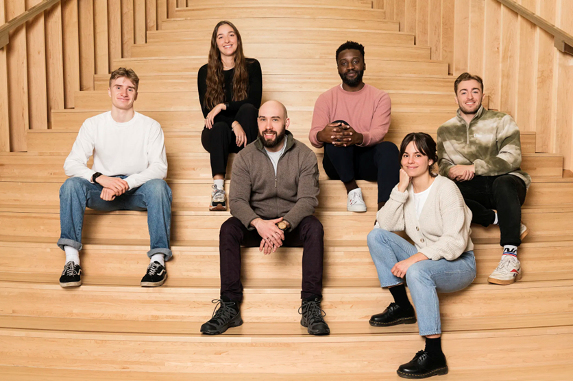 Members of the Lighthouse Labs team. On the right, founders Justine Massicotte and Jonathan Brun.