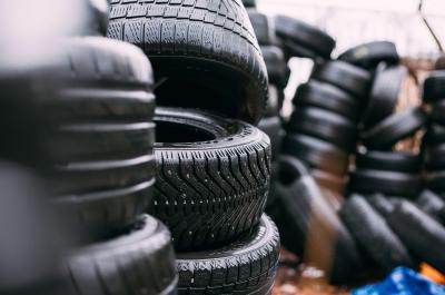 Image of tires stacked